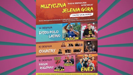 Co będzie się działo podczas 3 dnia festiwalu Muzyczna Jelenia Góra?