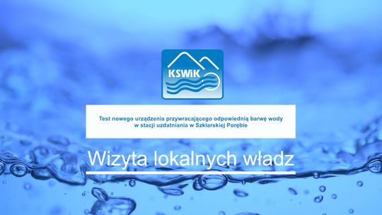 KSWiK- Wizyta lokalnych samorządowców w stacji uzdatniania wody w Szklarskiej Porębie