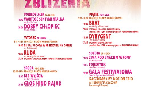 Miasto Jelenia Góra - 02.03. - 08.03.2026 - 29. MFF  Zoom Zbliżenia