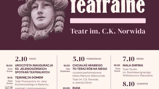 Za chwilę startują 53. Jeleniogórskie Spotkania Teatralne