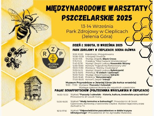 𝟏𝟑–𝟏𝟒 września - tradycja i natura w jednym – Międzynarodowe Warsztaty Pszczelarskie w Cieplicach