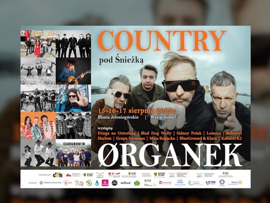 15, 16 i 17 sierpnia - Country pod Śnieżką 2025