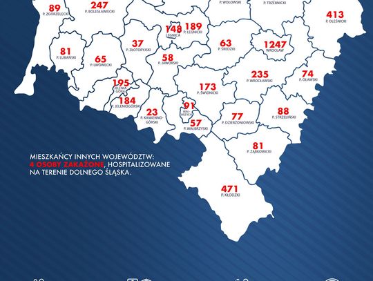 96 nowych przypadków zakażenia koronawirusem na Dolnym Śląsku.