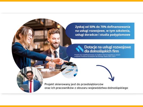„Dotacje na usługi rozwojowe dla dolnośląskich firm”