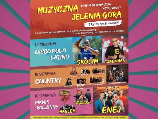 Co będzie się działo podczas 3 dnia festiwalu Muzyczna Jelenia Góra?
