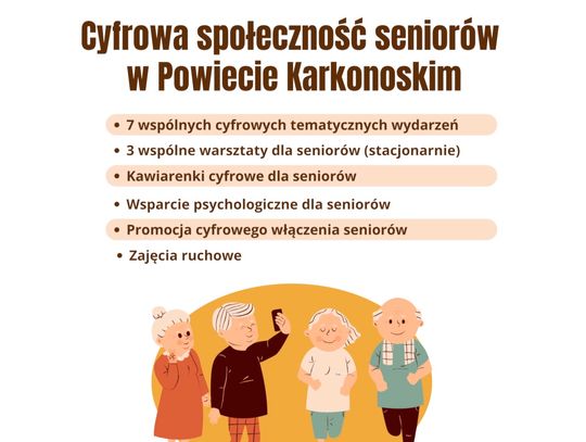 „Cyfrowa Społeczność seniorów w Powiecie Karkonoskim"