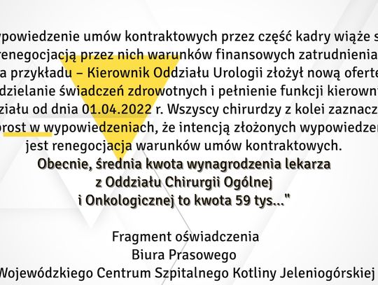 Czy jeleniogórski szpital stać na podwyżki dla chirurgów?