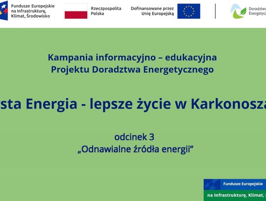 Czysta energia - lepsze życie w Karkonoszach, odcinek 3 "Odnawialne źródła energii"