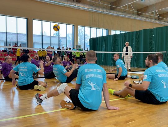 Grali w siatkówkę na siedząco