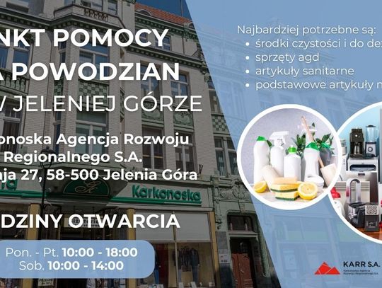 HUB POMOCY DLA POWODZIAN w Jeleniej Górze!