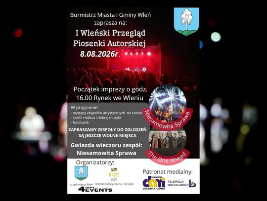 I Wleński Przegląd Piosenki Autorskiej- zgłoś się!
