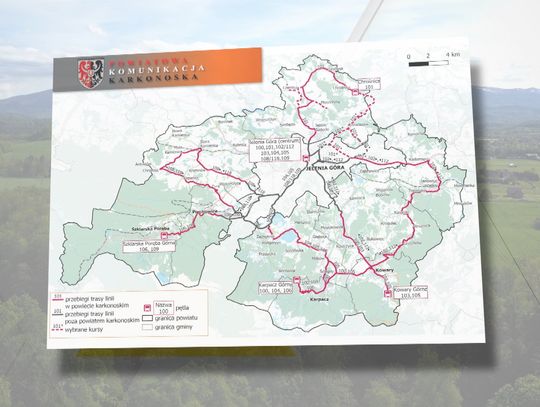 Jak wygląda mapa nowej Powiatowej Komunikacji Karkonoskiej 