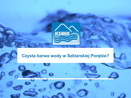 Karkonoski System Wodociągów i Kanalizacji- Czysta barwa wody w Szklarskiej Porębie?