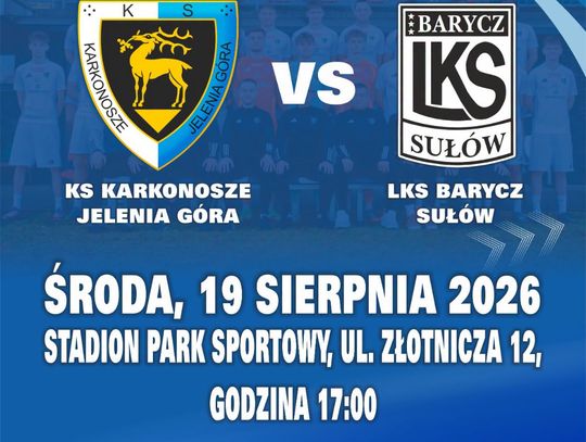 Karkonosze Jelenia Góra podejmą dziś Barycz Sułów w spotkaniu Betclic 3. Ligi
