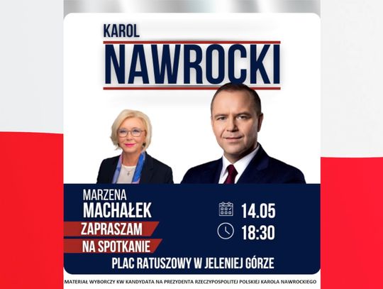 Karol Nawrocki odwiedzi Jelenią Górę.