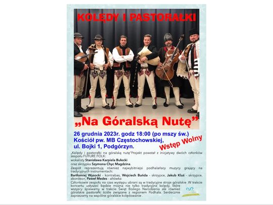 Koncert w góralskim wydaniu w Gminie Podgórzyn