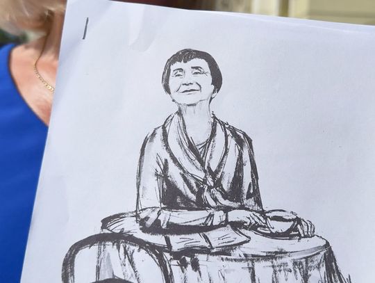 Konferencja prasowa poświęcona przedsięwzięciu upamiętnienia Aliny Obidniak