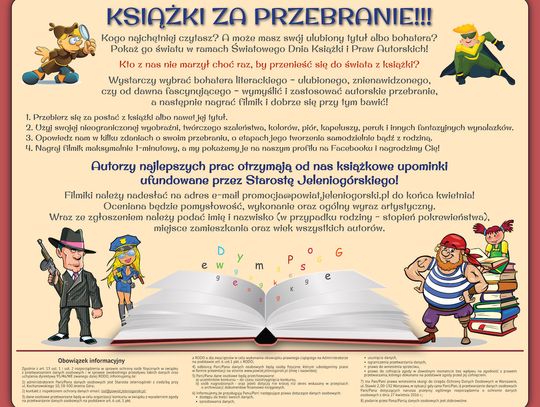”Książki za przebranie” - konkurs dla mieszkańców powiatu