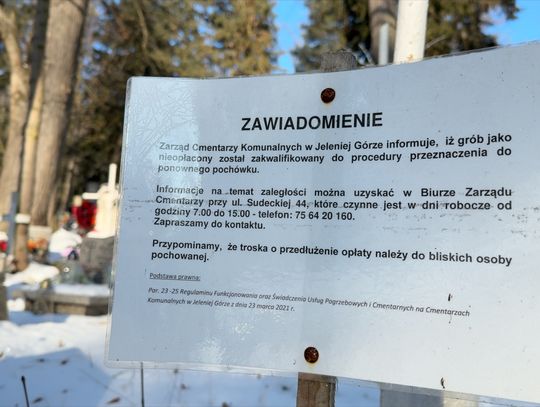 Likwidują groby w Jeleniej Górze, czy nie?