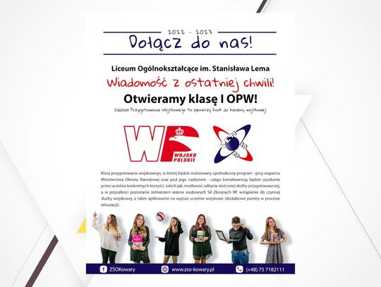 Mamy dobrą wiadomość dla ósmoklasistów! 