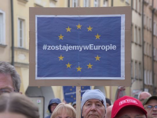 Manifestowali poparcie dla obecności Polski w UE
