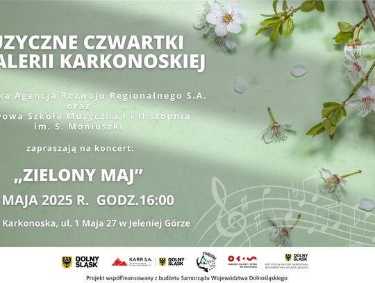 🎶 Muzyczny Czwartek w Galerii Karkonoskiej – „𝗭𝗶𝗲𝗹𝗼𝗻𝘆 𝗺𝗮𝗷”🎶