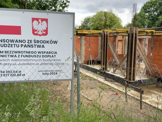 Na placu budowy przy Junaków nic się nie dzieje
