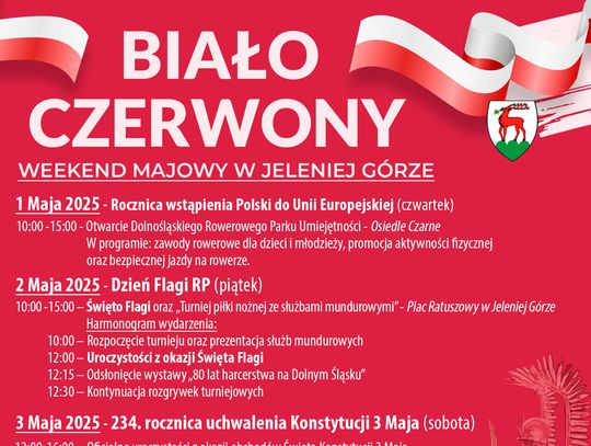 𝗢𝗱 𝟭 𝗱𝗼 𝟰 𝗺𝗮𝗷𝗮 w Jeleniej Górze sporo będzie się działo!