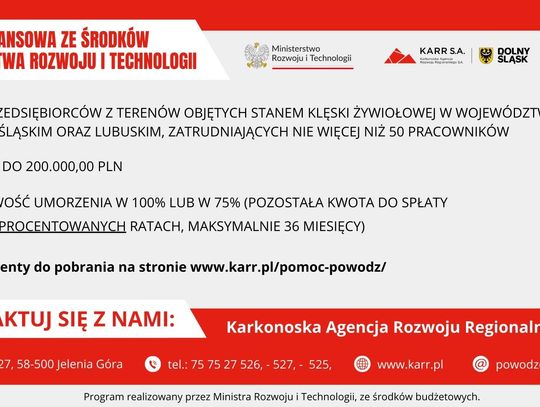 𝗣𝗼𝗺𝗼𝗰 𝗳𝗶𝗻𝗮𝗻𝘀𝗼𝘄𝗮 𝘄 𝗸𝘄𝗼𝗰𝗶𝗲 𝗱𝗼 𝟮𝟬𝟬 𝘁𝘆𝘀. 𝘇ł𝗼𝘁𝘆𝗰𝗵❗️