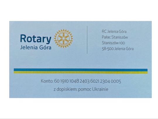 Rotarianie uruchomili zbiórkę pieniędzy dla broniącej się Ukrainy