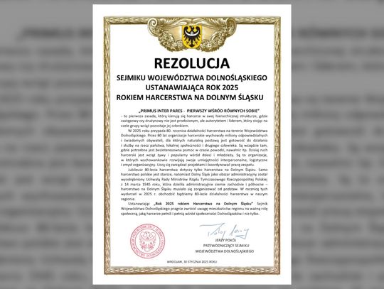 Sejmik Województwa Dolnośląskiego - 80-lecie działalności harcerzy na Dolnym Śląsku
