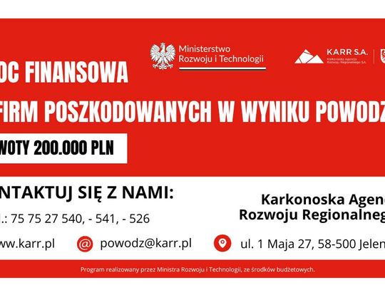 Skorzystaj z pomocy finansowej do 200.000,00 złotych