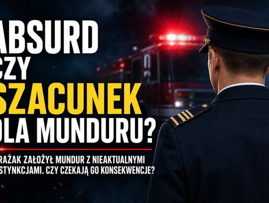 Strażak zgłoszony na Policję za złe odznaki na mundurze!