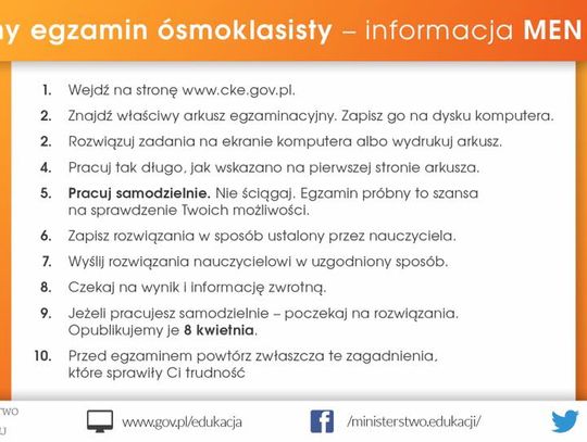 Test ósmoklasisty on-line