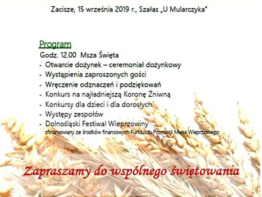 VIII Dolnośląskie Dożynki Rolników oraz Dolnośląski Festiwal Wieprzowiny