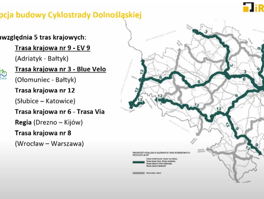 Władze województwa przedstawiły koncepcję Cyklostrady Dolnośląskiej