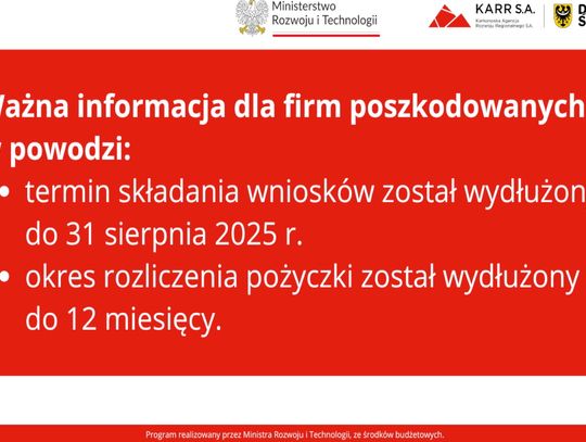 Wnioski można składać do końca sierpnia bieżącego roku.