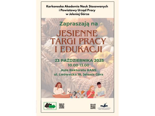 Zaproszenie na Jesienne Targi Pracy i Edukacji