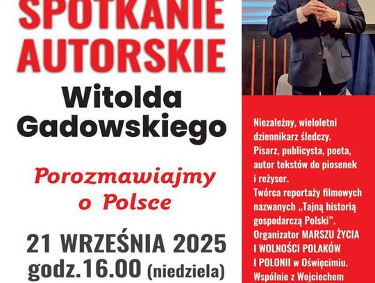 Zaproszenie na spotkanie z Witoldem Gadowskim