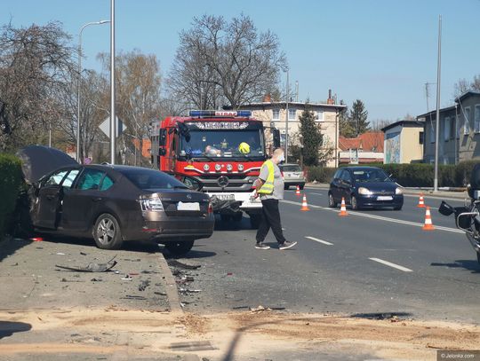 Zdarzenie drogowe na Wolności 