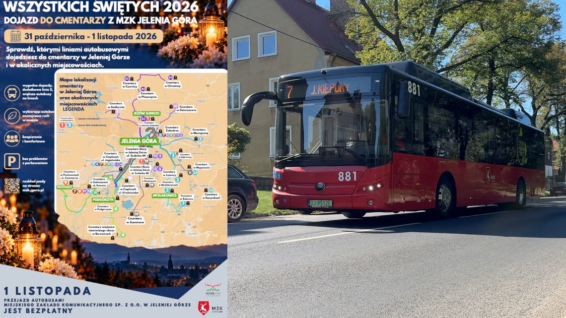 1 listopada autobusami MZK pojedziemy bezpłatnie!