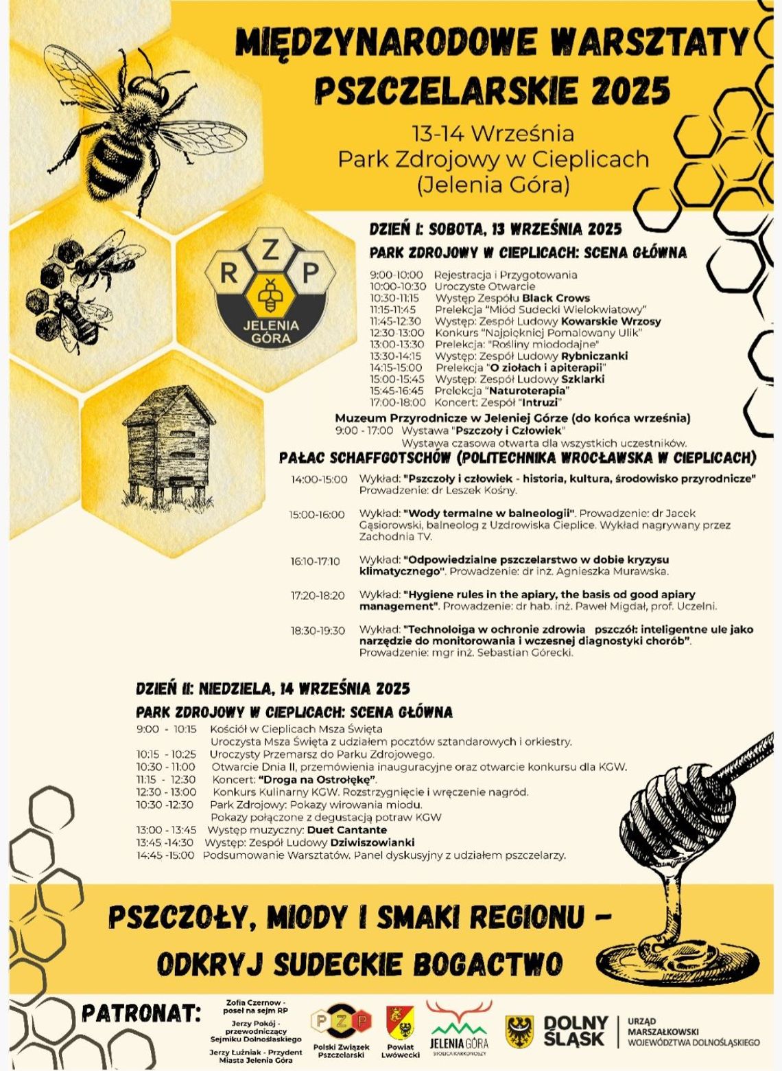 𝟏𝟑–𝟏𝟒 września - tradycja i natura w jednym – Międzynarodowe Warsztaty Pszczelarskie w Cieplicach