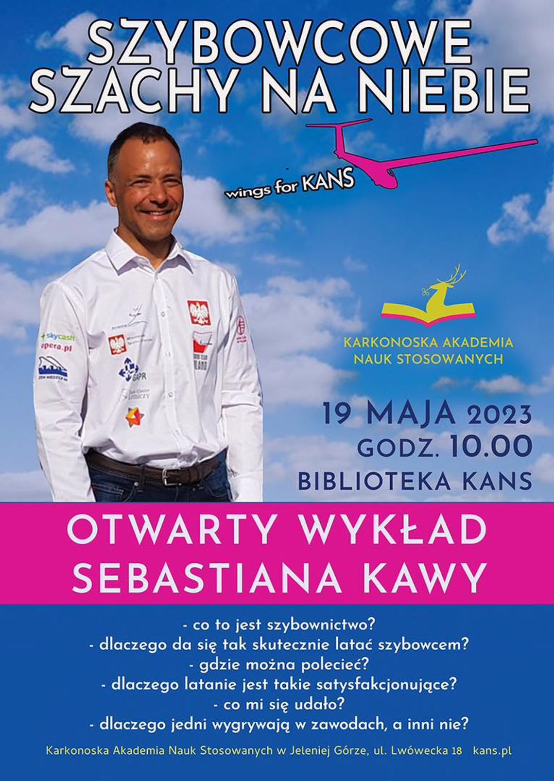 19 maja 2023, godzina: 10:00, biblioteka KANS - spotkanie poprowadzi:  Sebastian Kawa