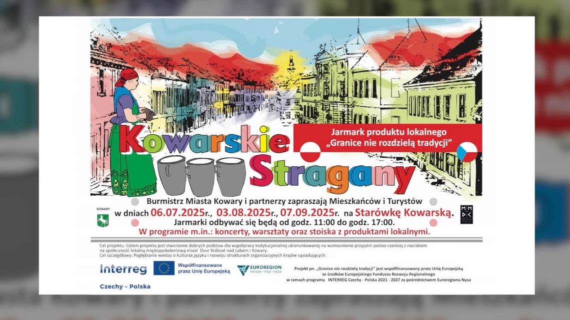 7 września zapraszamy na Kowarską Starówkę od godziny 11:00 do 17:00