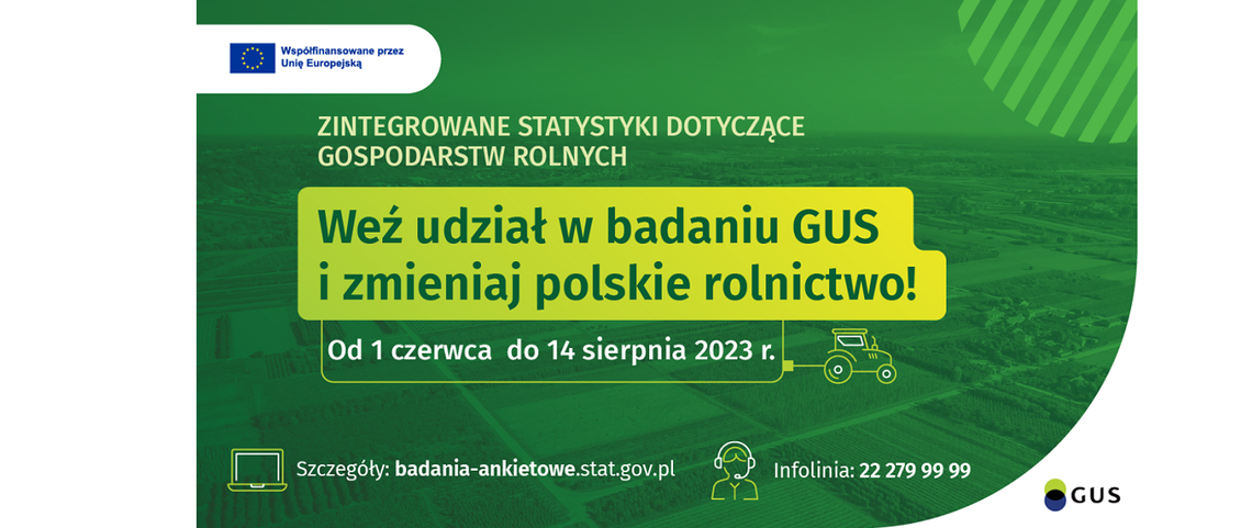 GUS prowadzi badanie statystyczne wśród rolników