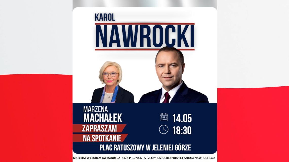 Karol Nawrocki odwiedzi Jelenią Górę. Karol Nawrocki odwiedzi Jelenią Górę.