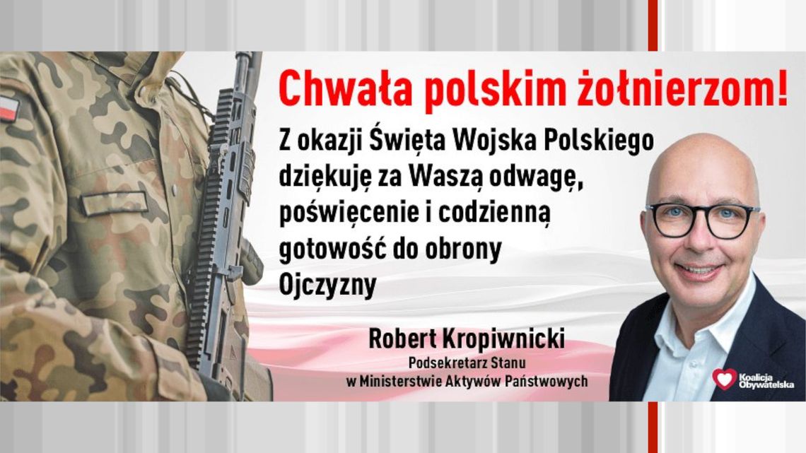 Kilka zdań od Roberta Kropiwnickiego Sekretarza Stanu Ministerstwa Aktywów Państwowych‼