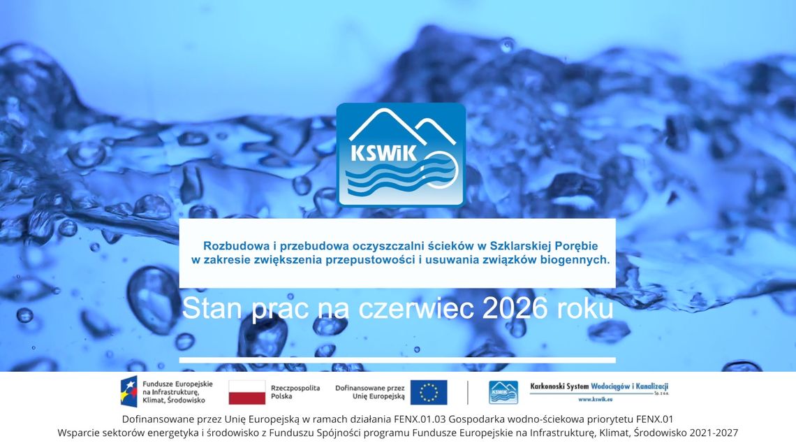 KSWiK- rozbudowa i przebudowa oczyszczalni ścieków w Szklarskiej Porębie