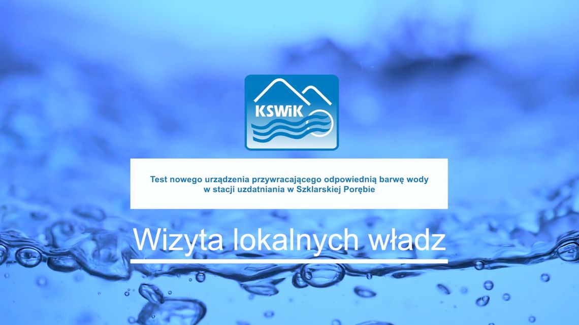 KSWiK- Wizyta lokalnych samorządowców w stacji uzdatniania wody w Szklarskiej Porębie
