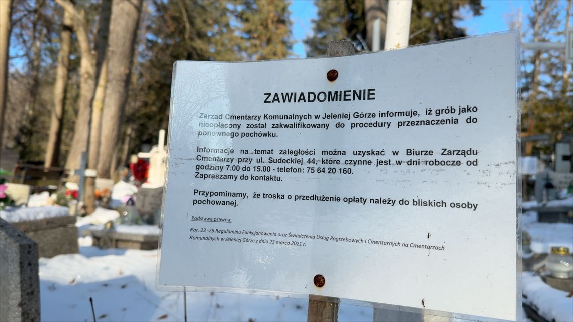 Likwidują groby w Jeleniej Górze, czy nie?